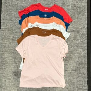 Set of 6 Lands’ End Supima Cotton Tees